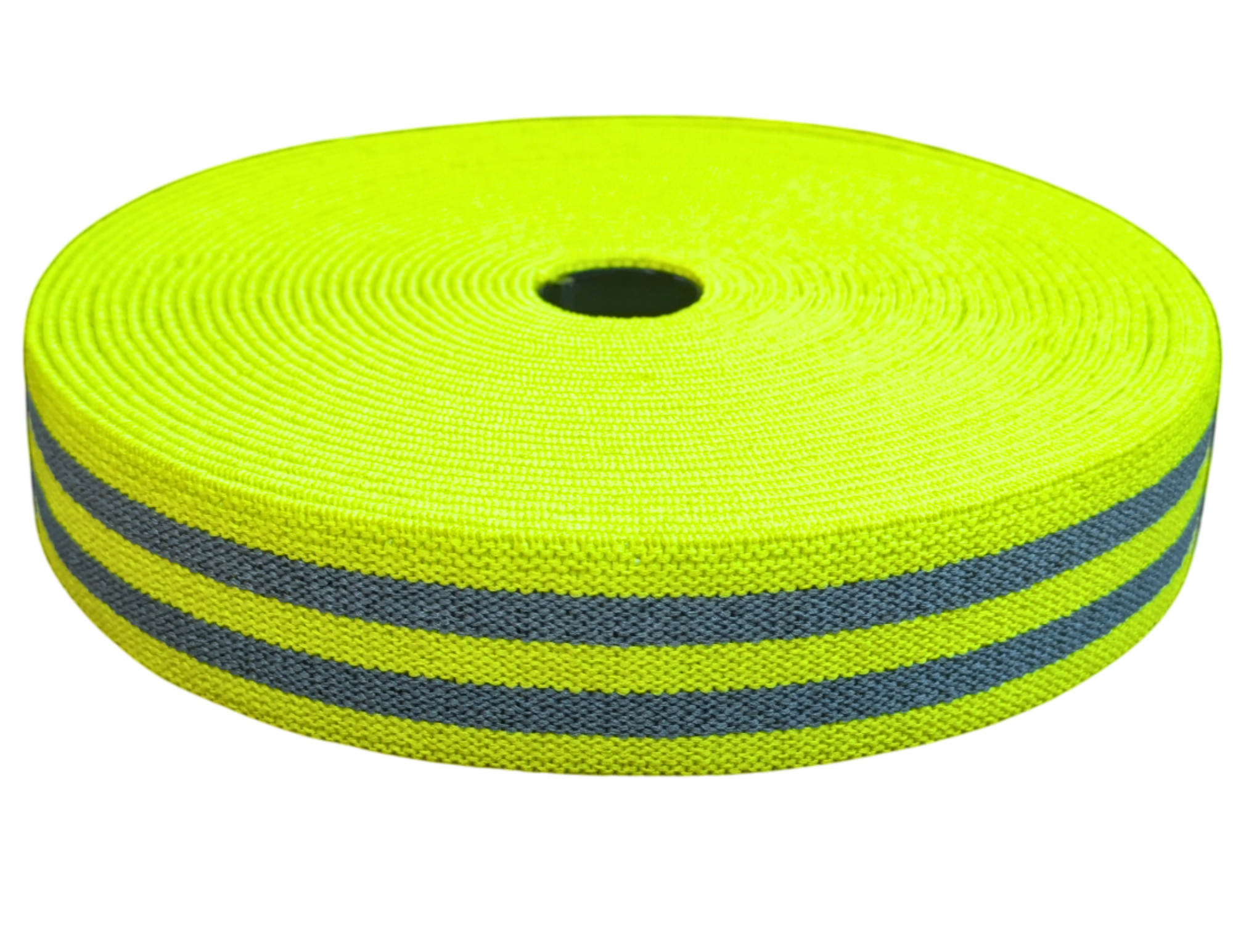 Lemon green buff elastic tape with basket weave construction