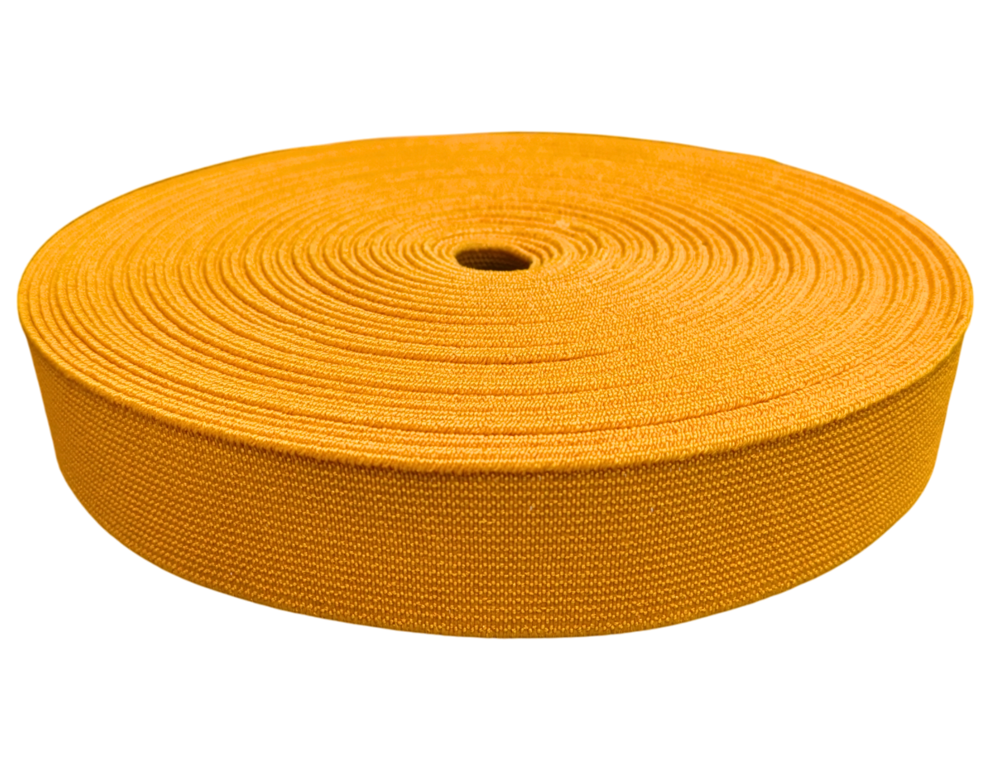 Orange plain elastic tape for sports and activewear applications